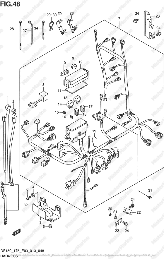 FIG.91 IMPIANTO ELETTRICO DF150Z