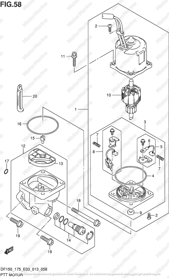 FIG.108 MOTORE ELEVATORE IDRAULICO