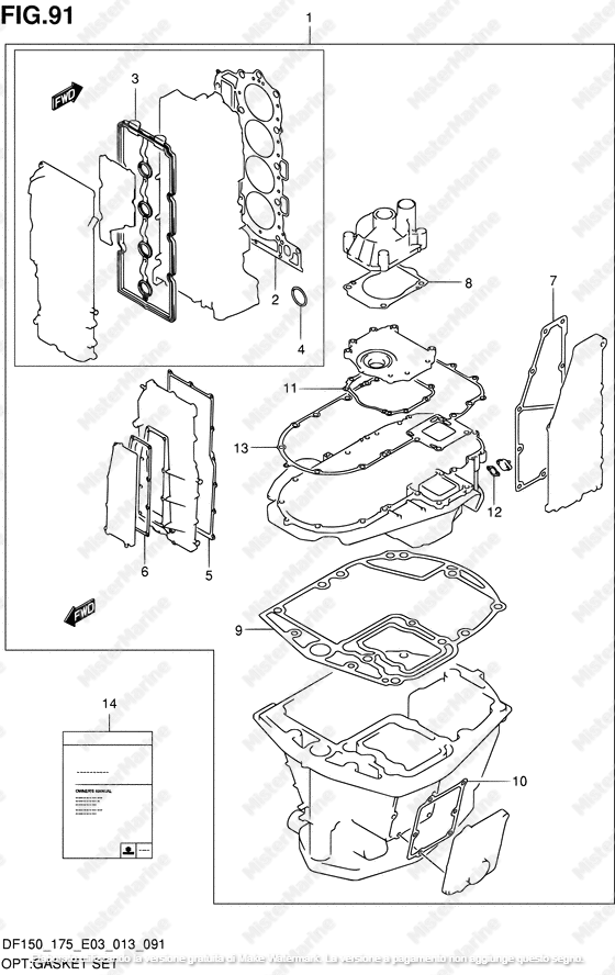 FIG.158 SERIE GUARNIZIONI
