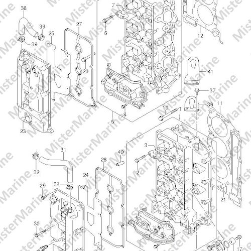 FIG.1 (1-B-2) CYLINDER HEAD