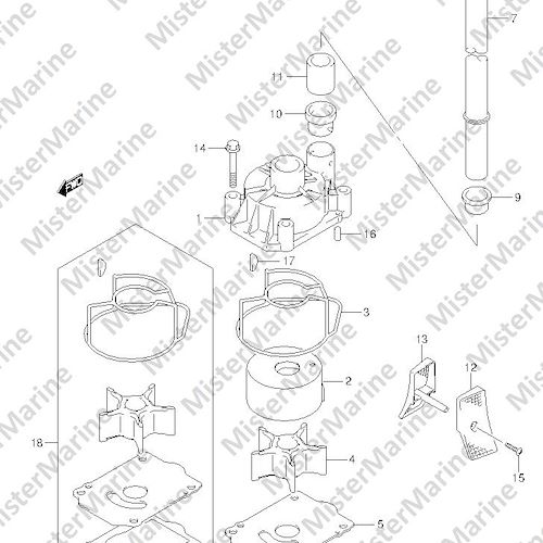FIG.67 (1-J-4) WATER PUMP
