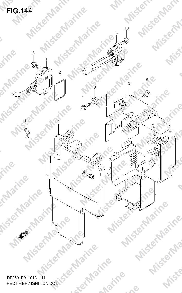 FIG.144 (2-G-6) RECTIFIER / IGNITION COIL