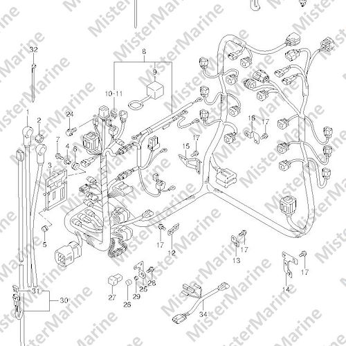 FIG.163 (2-I-3) HARNESS (DF225T E1)