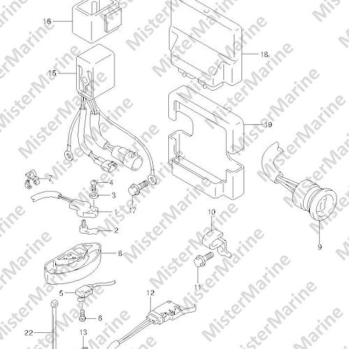 FIG.169 (2-I-15) PTT SWITCH / ENGINE CONTROL UNIT (DF200T E1)