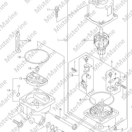 FIG.235 (3-D-9) PTT MOTOR TRANSOM(L) (DF200T E1)