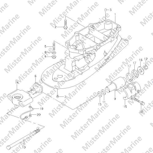 FIG.261 (3-G-5) DRIVE SHAFT HOUSING TRANSOM(L) (DF200T E1)