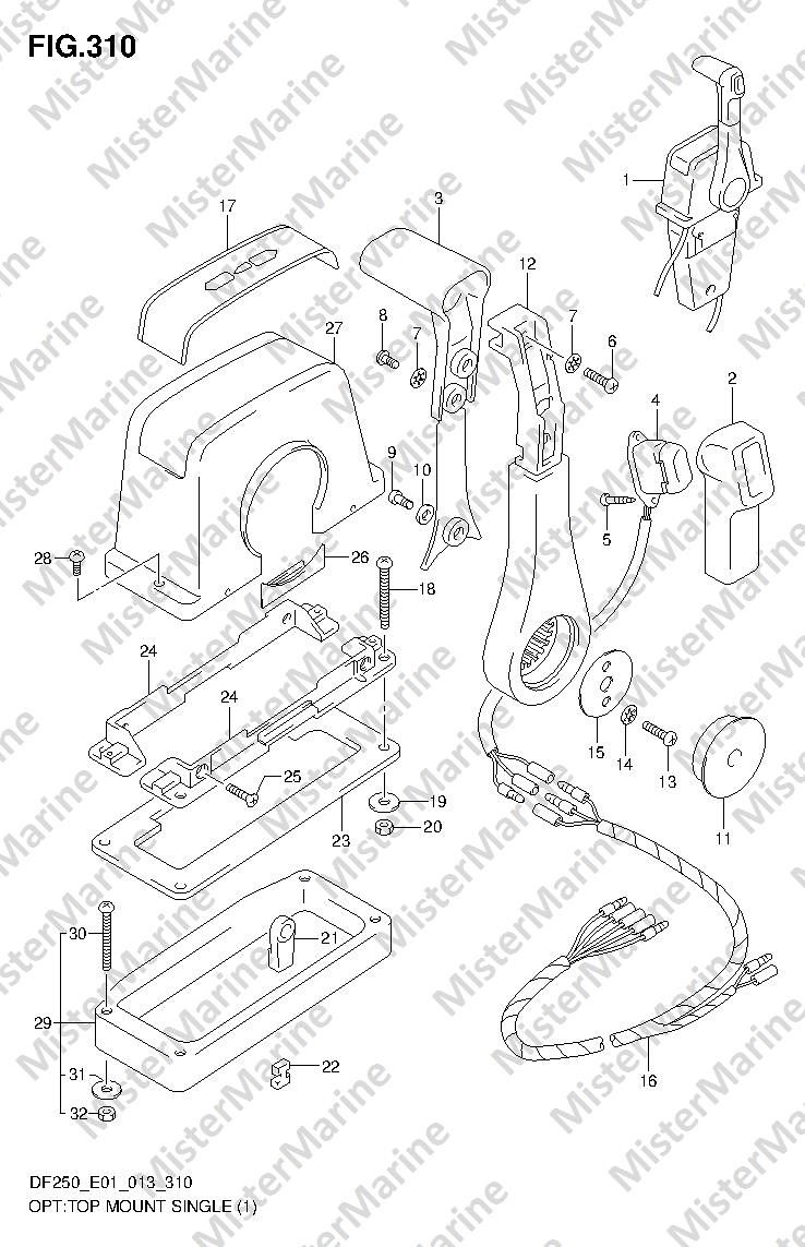 FIG.310 (3-L-15) OPT:TOP MOUNT SINGLE (1)