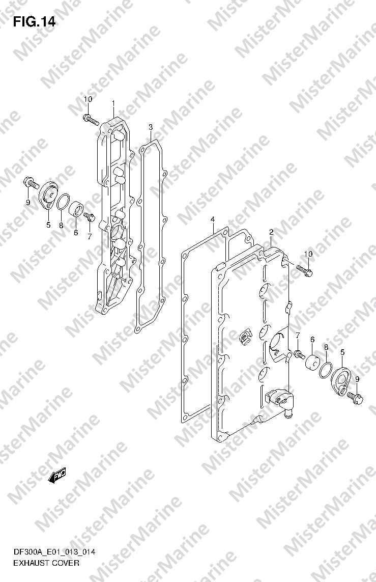 FIG.14 (1-C-6) EXHAUST COVER