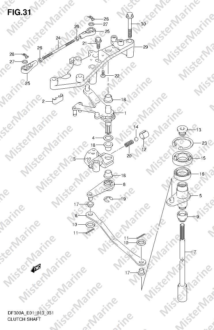 FIG.31 (1-E-5) CLUTCH SHAFT