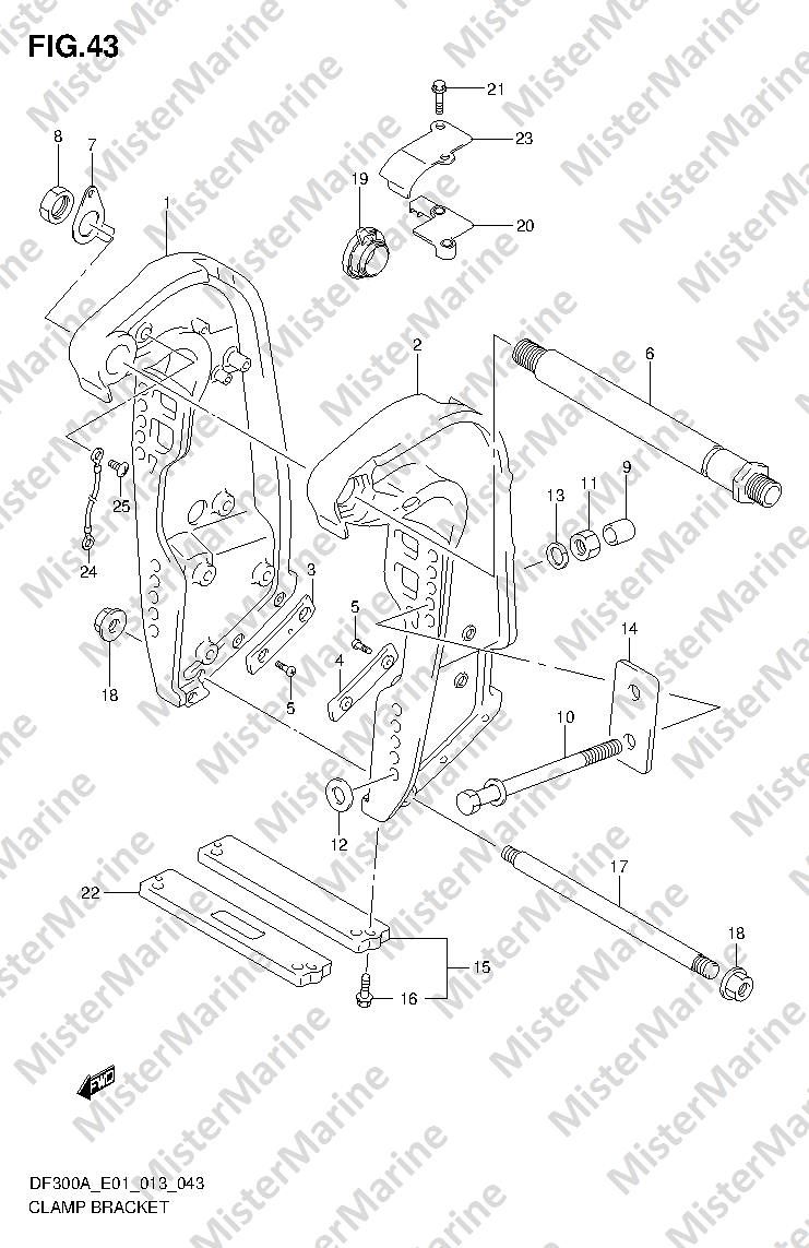 FIG.43 (1-F-5) CLAMP BRACKET