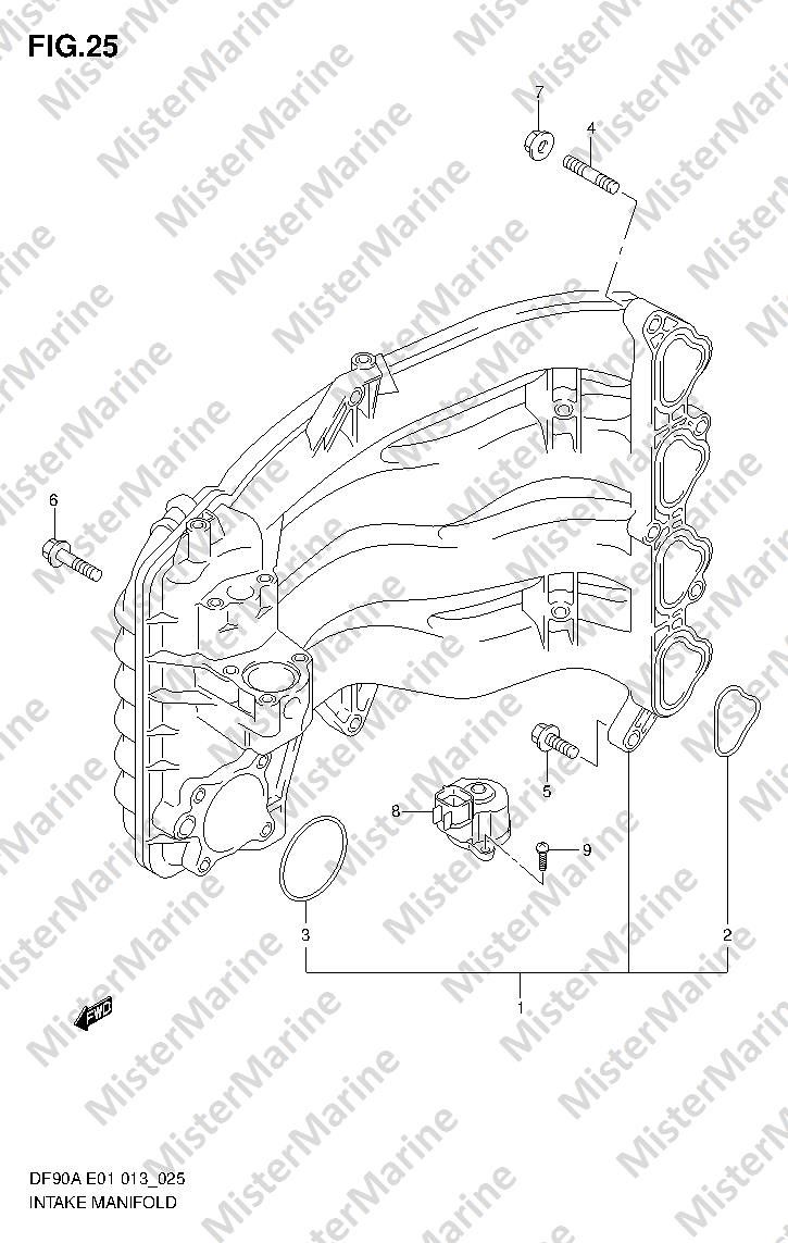 FIG.25 (1-D-8) INTAKE MANIFOLD
