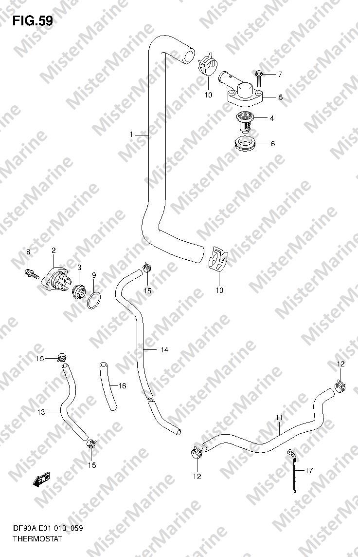 FIG.59 (1-F-14) THERMOSTAT