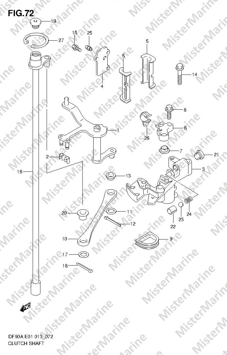 FIG.72 (1-G-13) CLUTCH SHAFT