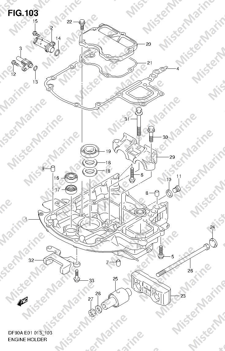 FIG.103 (1-J-5) ENGINE HOLDER