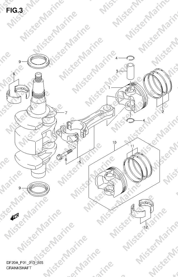 FIG.3 (1-B-4) CRANKSHAFT