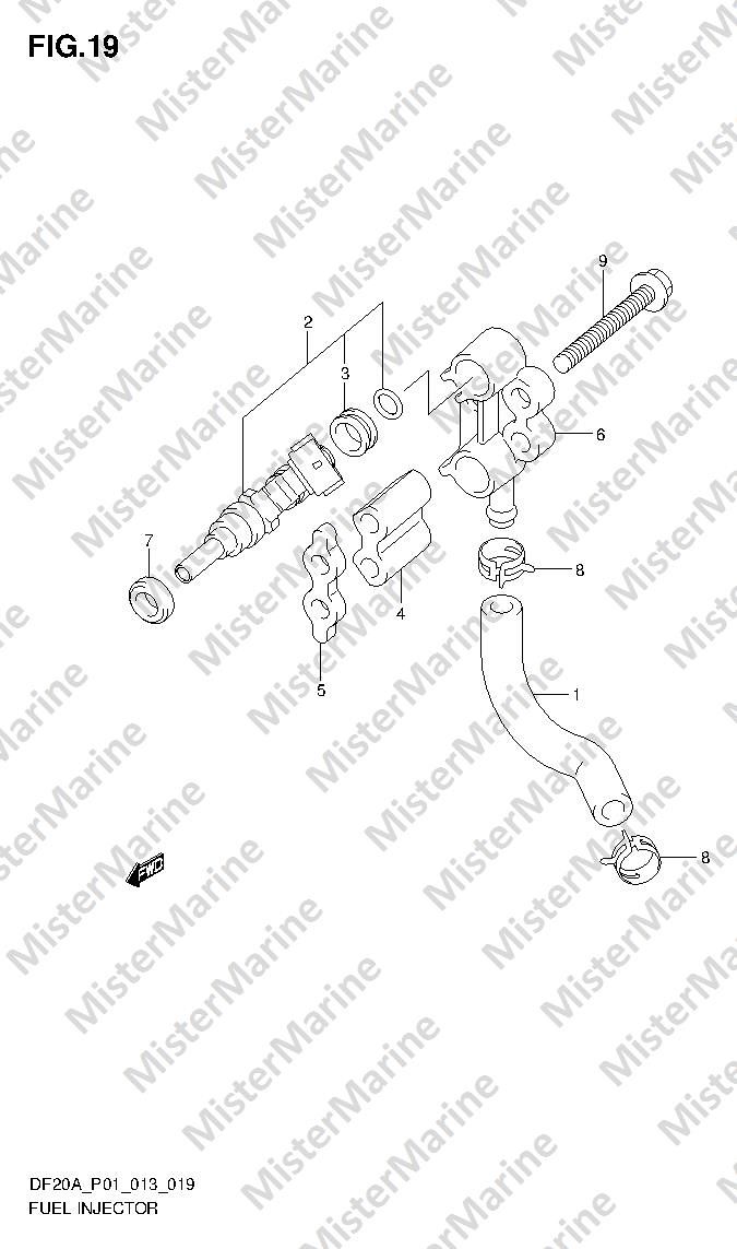 FIG.19 (1-C-6) FUEL INJECTOR