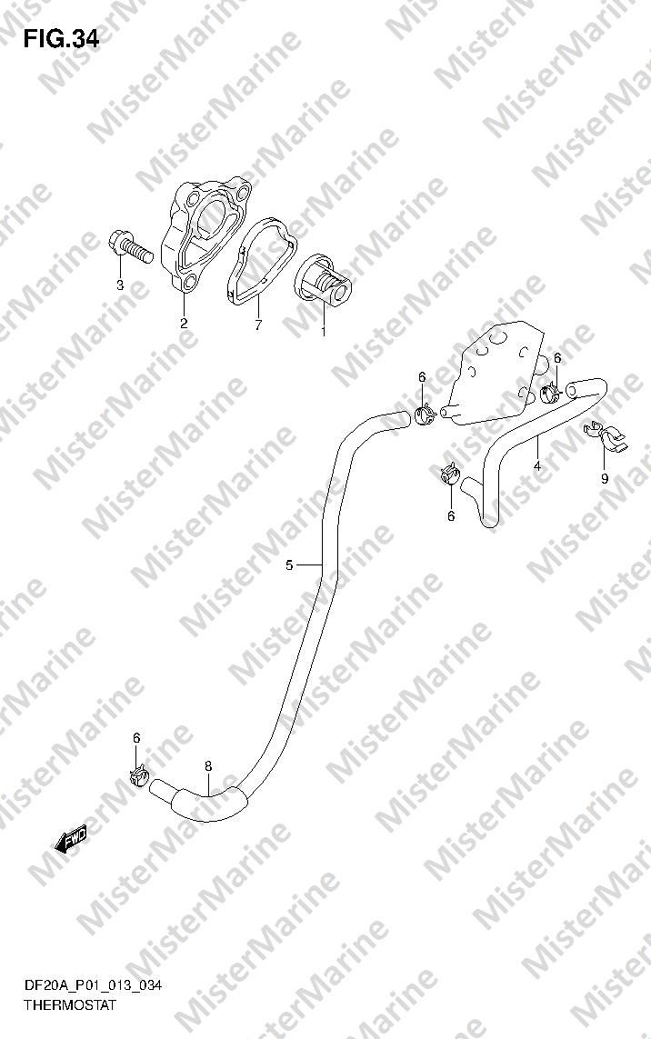 FIG.34 (1-D-14) THERMOSTAT