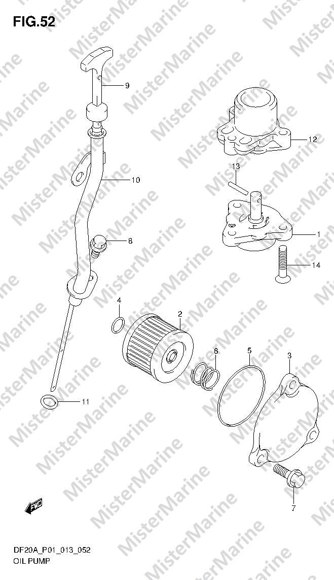 FIG.52 (1-F-4) OIL PUMP