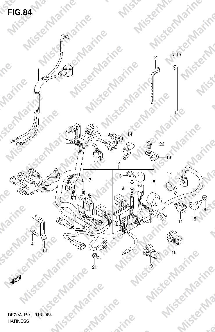 FIG.84 (1-H-9) HARNESS (DF9.9B P01)