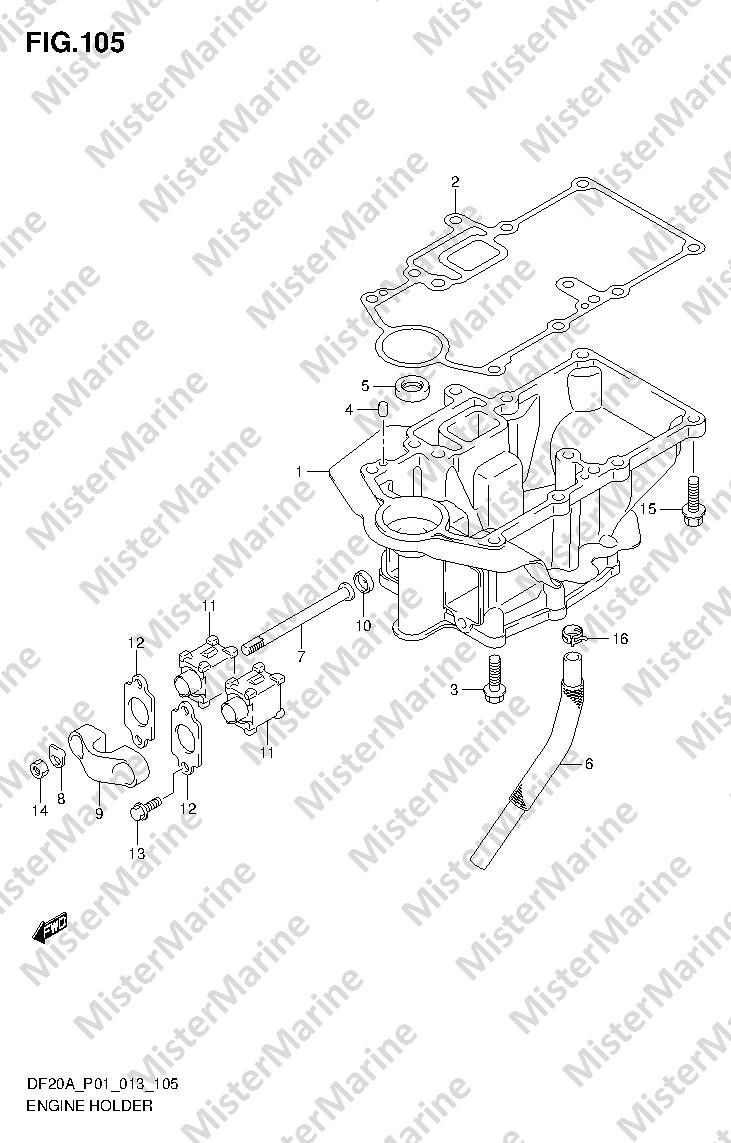FIG.105 (1-J-6) ENGINE HOLDER
