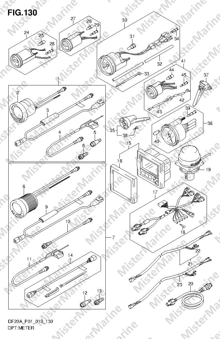 FIG.130 (1-L-8) OPT:METER (DF9.9BR P01)