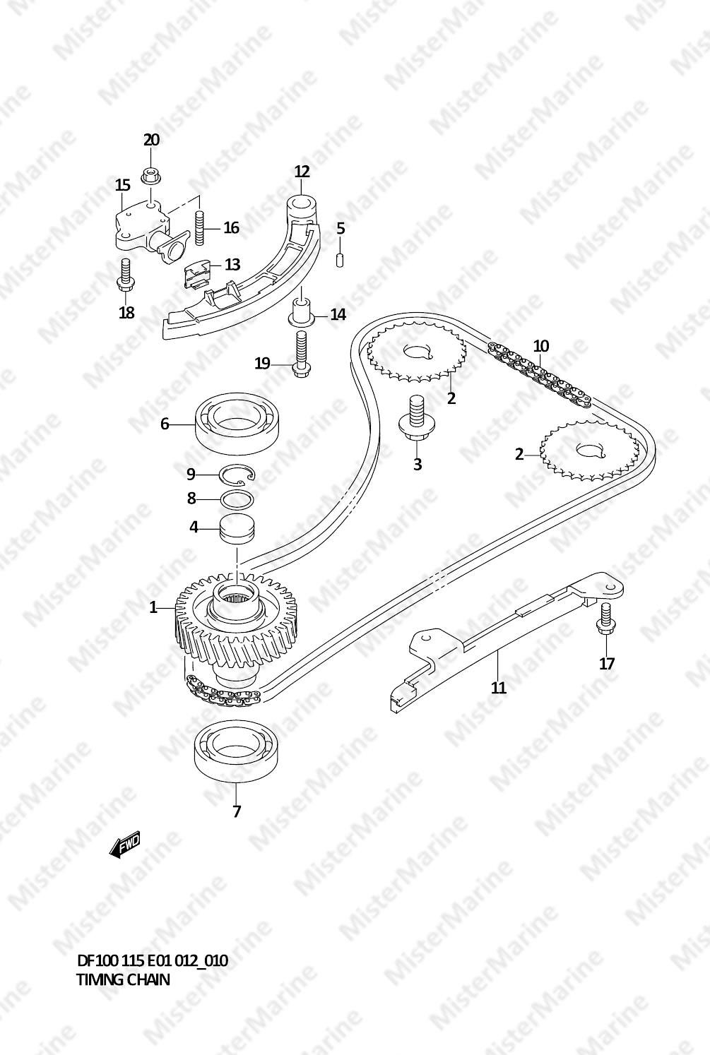 FIG.10 (1-B-11) TIMING CHAIN