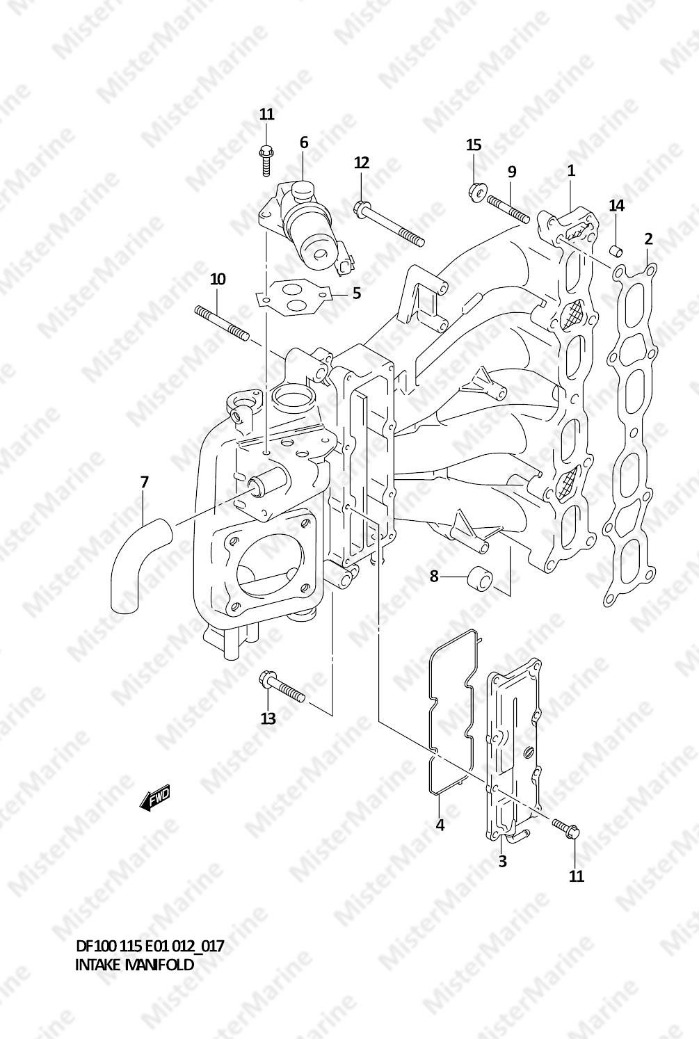 FIG.17 (1-C-10) INTAKE MANIFOLD