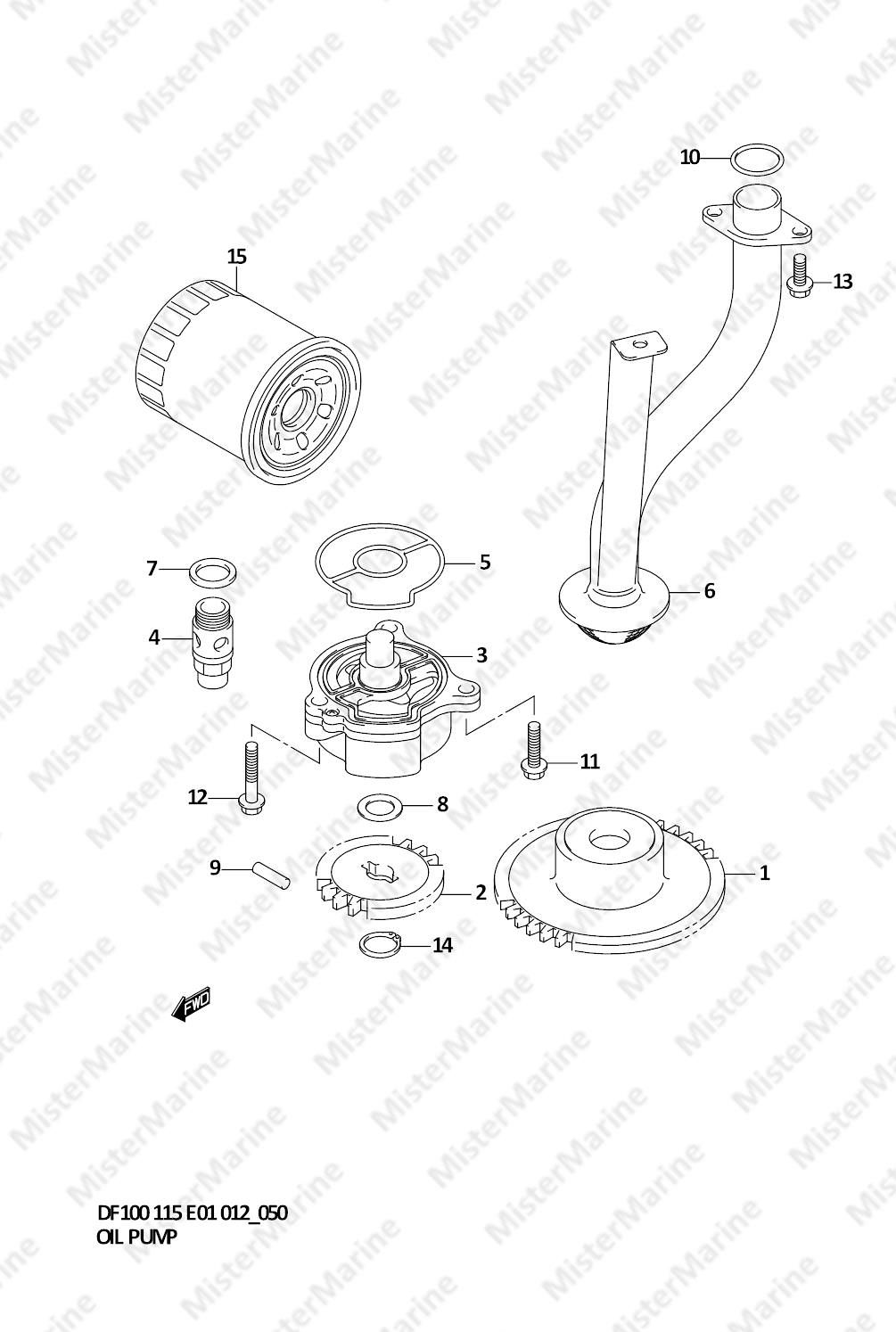 FIG.50 (1-E-15) OIL PUMP