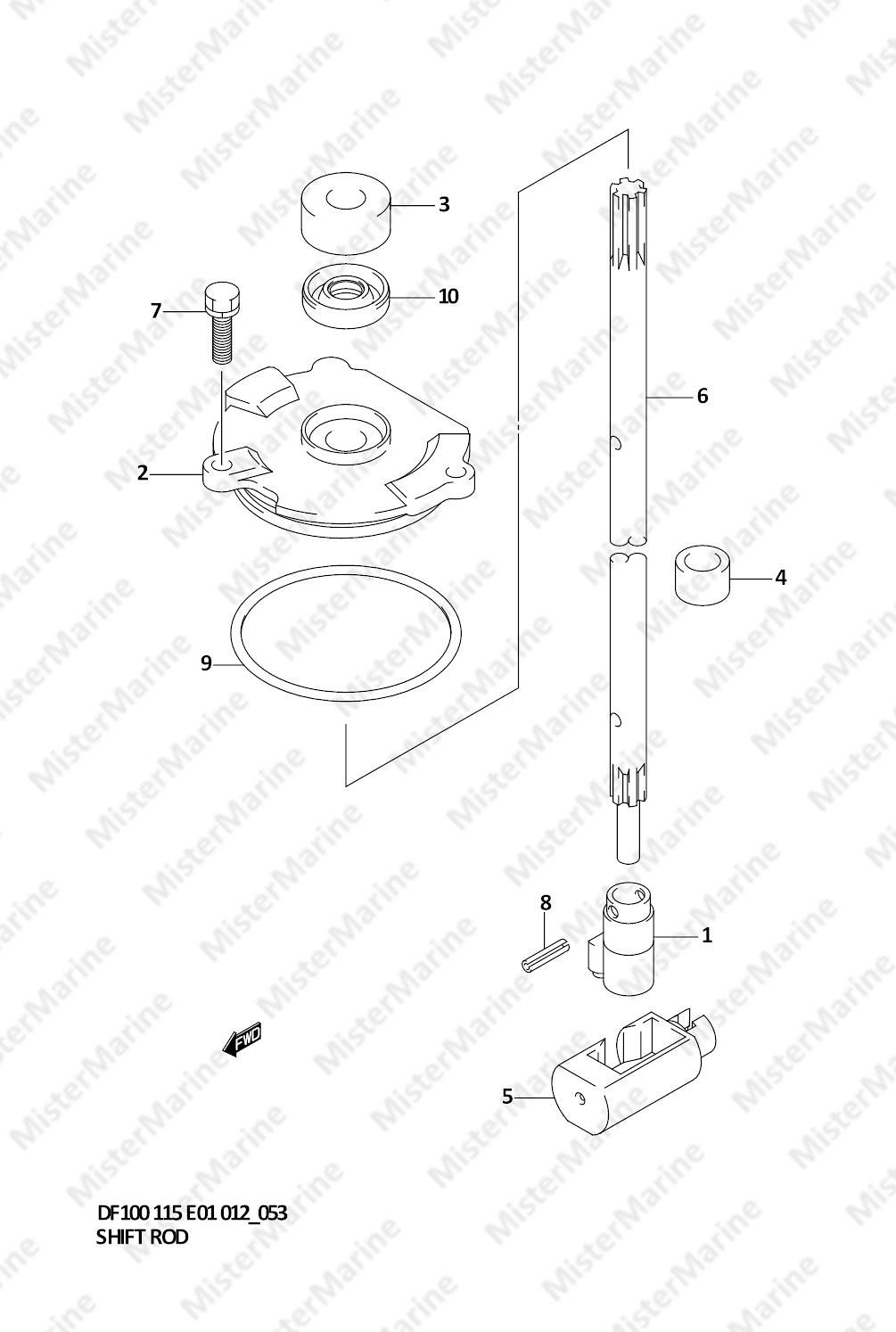 FIG.53 (1-F-4) SHIFT ROD