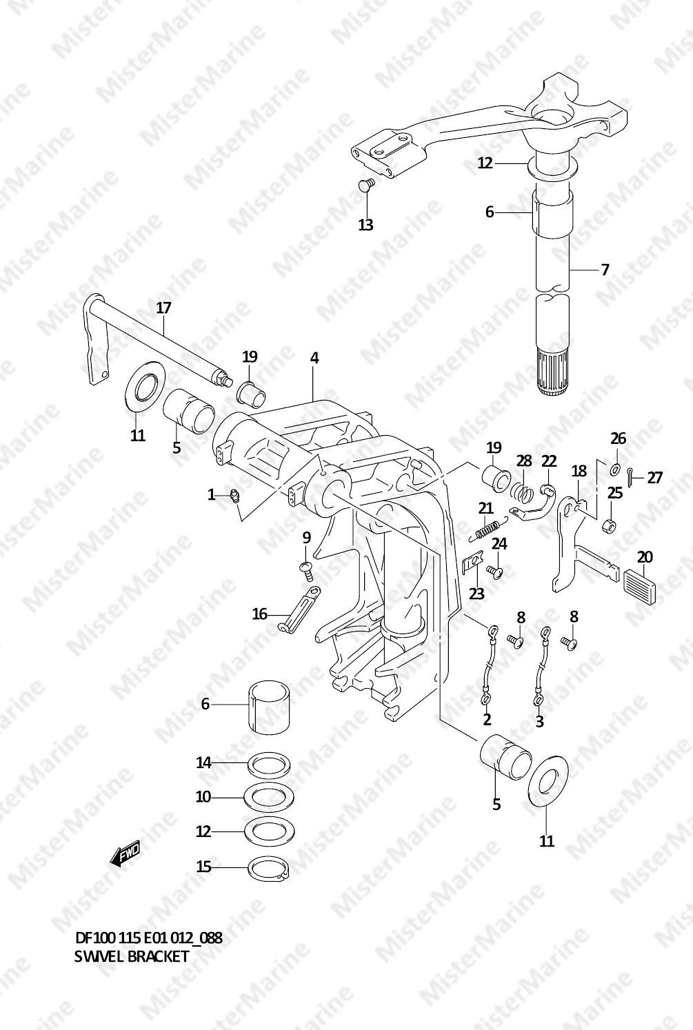 FIG.88 (1-I-9) SWIVEL BRACKET