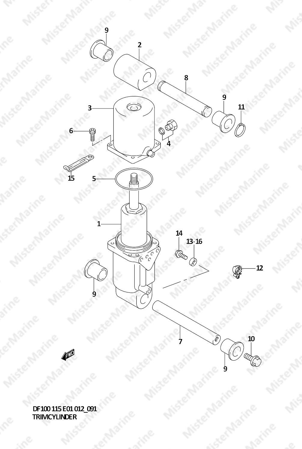 FIG.91 (1-I-12) TRIM CYLINDER