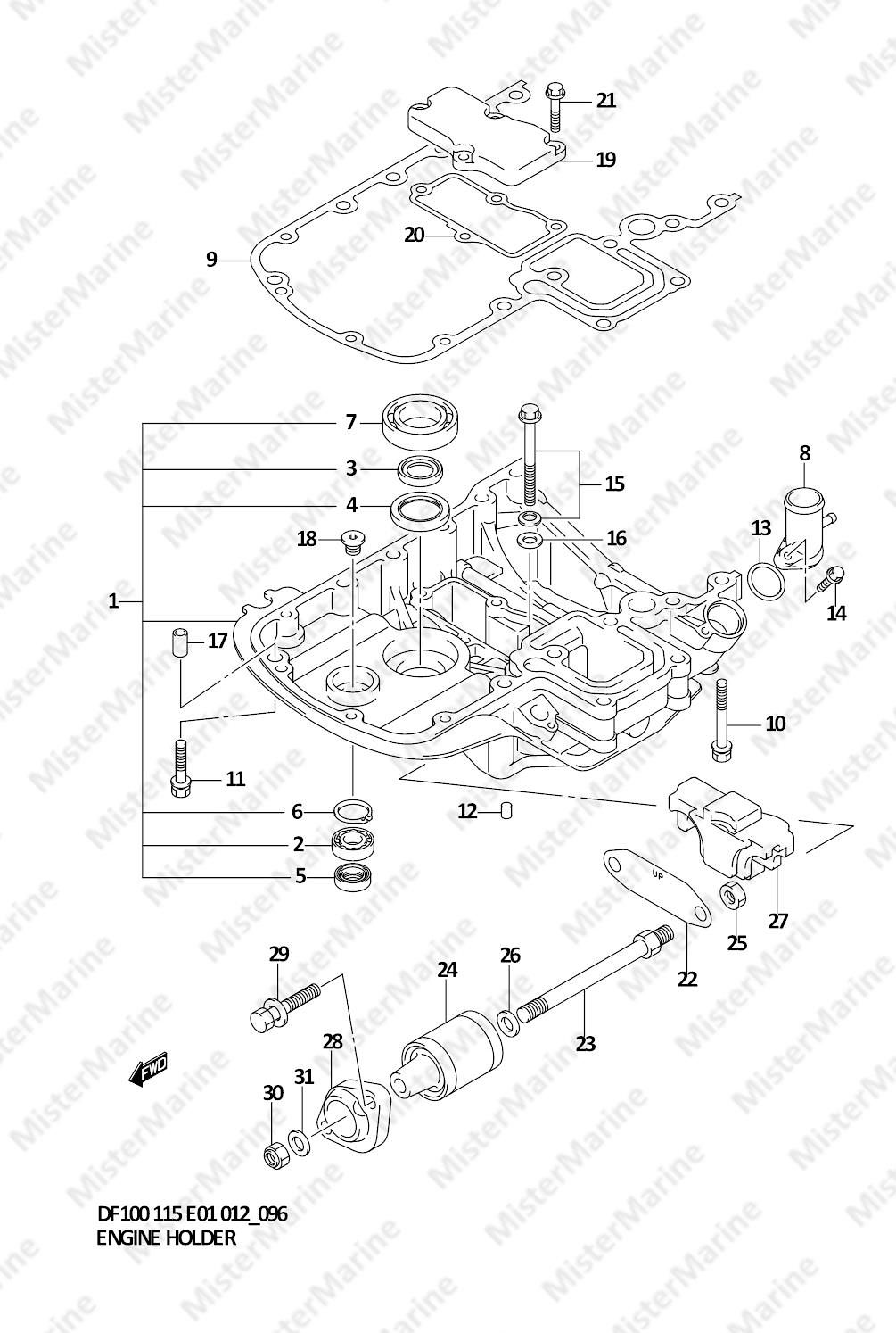 FIG.96 (1-J-3) ENGINE HOLDER