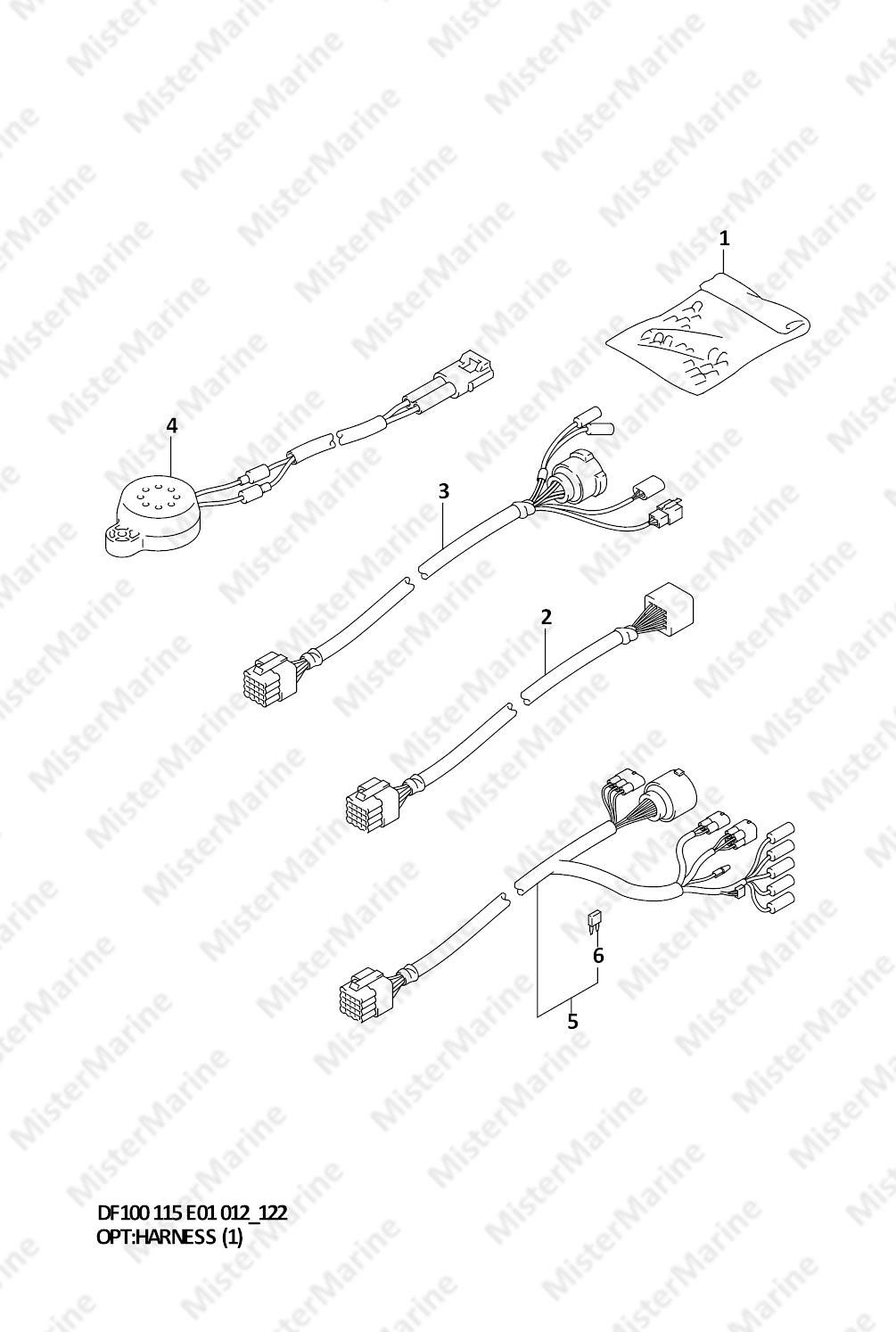 FIG.122 (1-L-7) OPT:HARNESS (1)