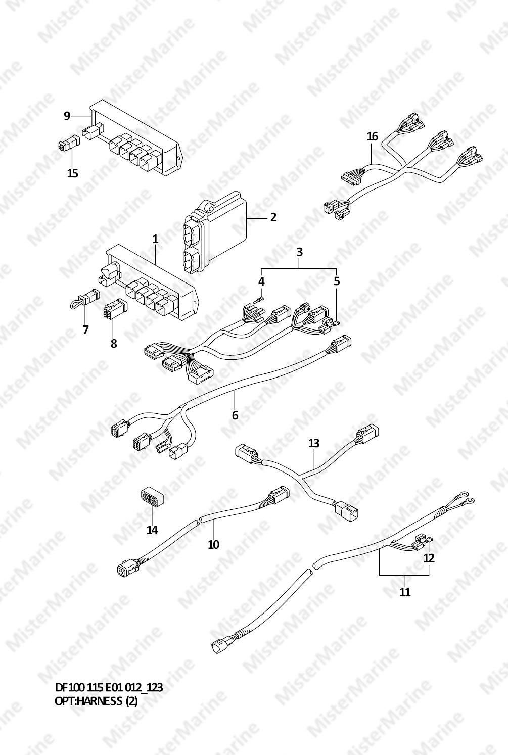 FIG.123 (1-L-8) OPT:HARNESS (2)