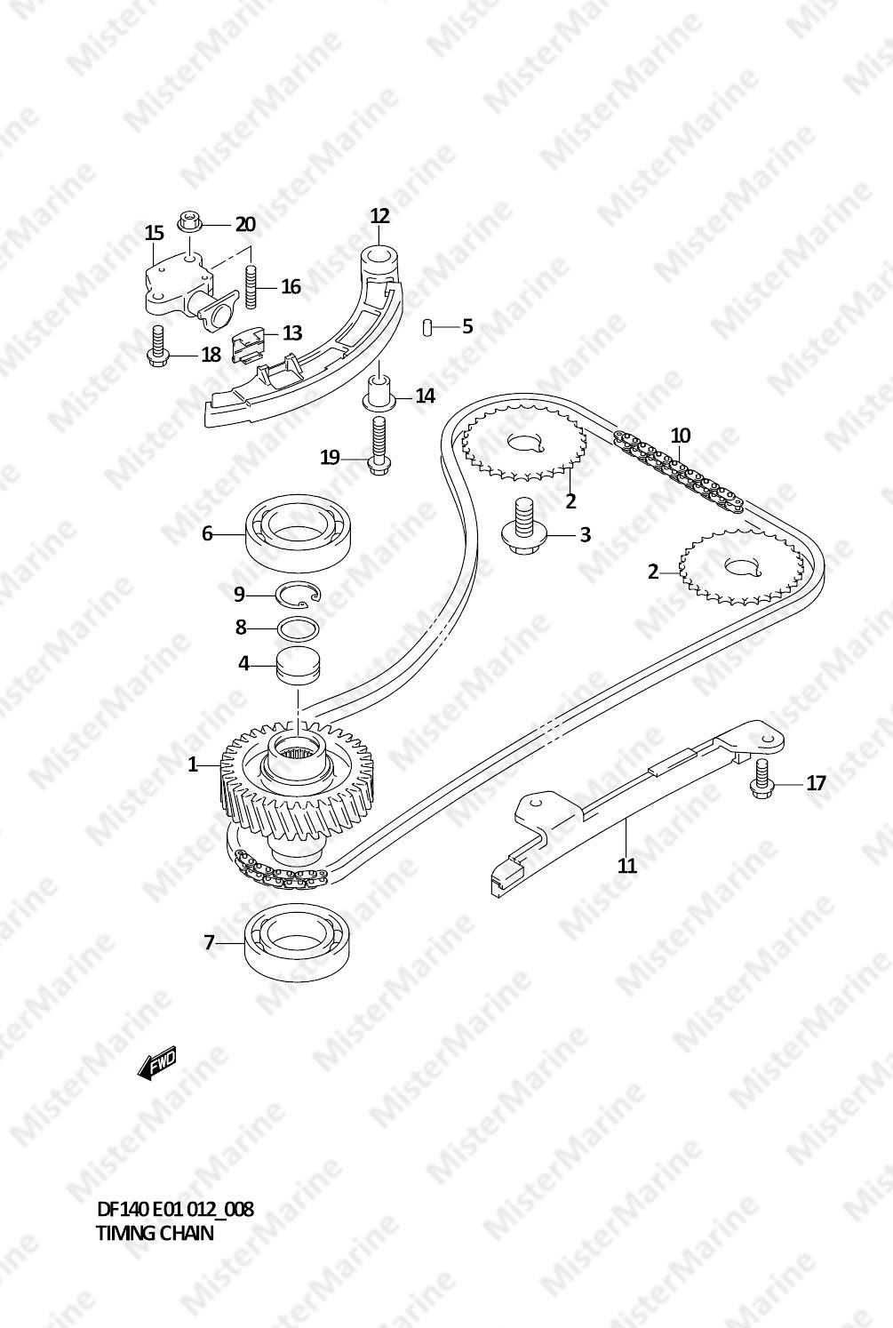 FIG.8 (1-B-9) TIMING CHAIN