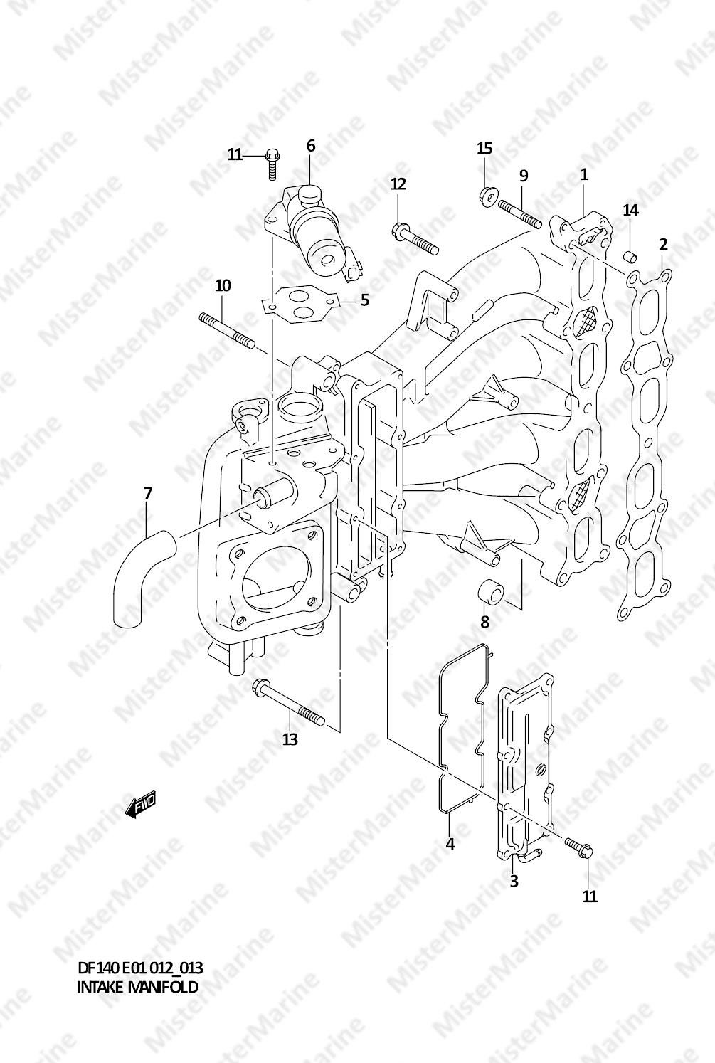 FIG.13 (1-C-4) INTAKE MANIFOLD