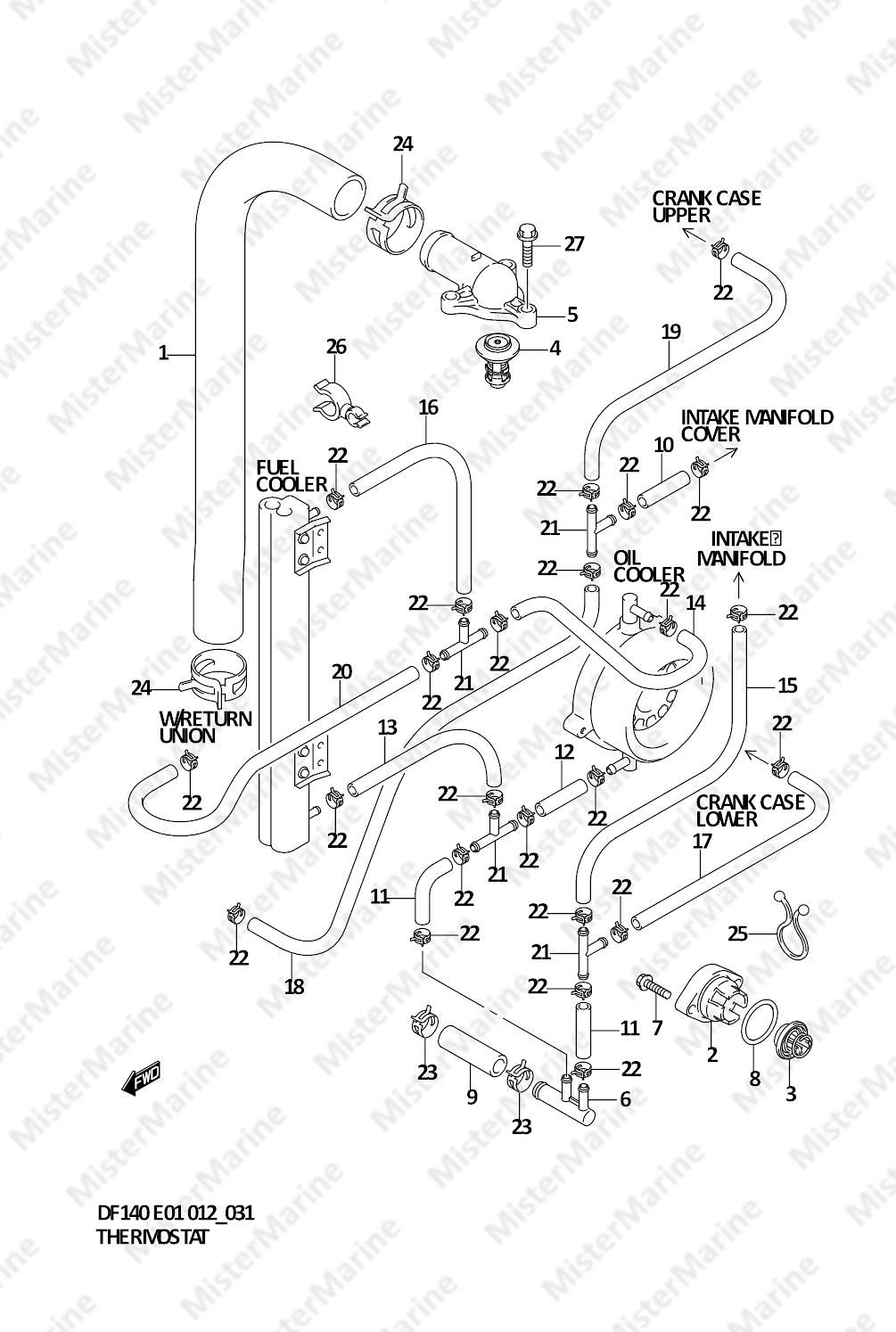 FIG.31 (1-D-8) THERMOSTAT (DF140T E1)