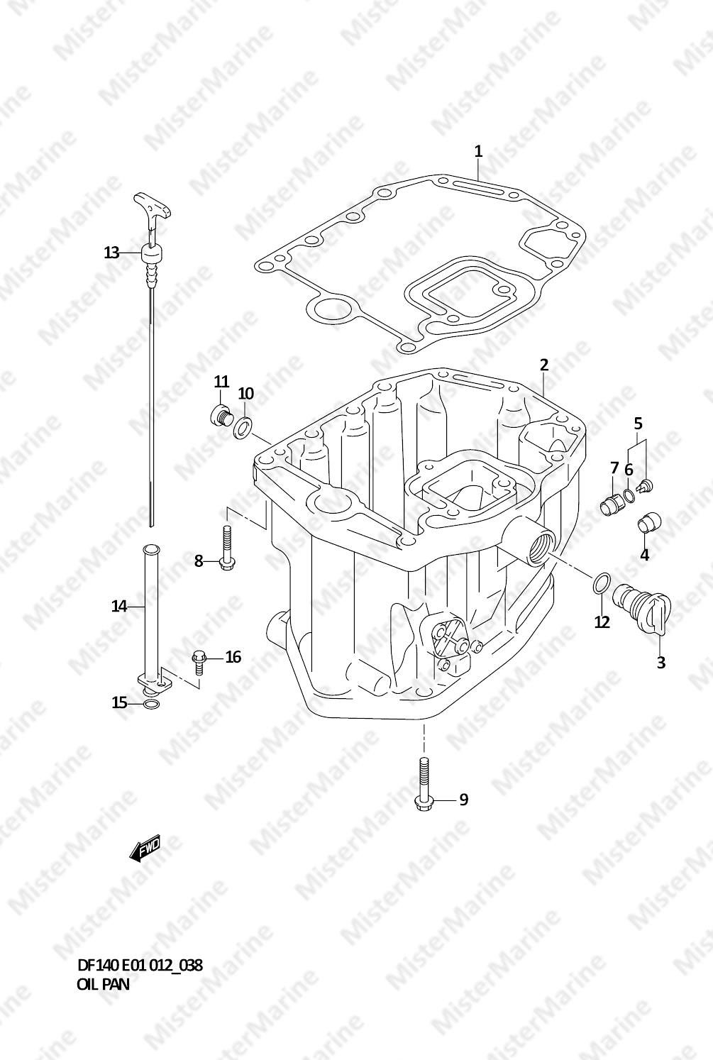 FIG.38 (1-D-15) OIL PAN