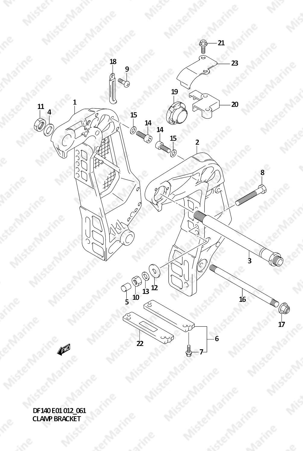 FIG.61 (1-G-4) CLAMP BRACKET