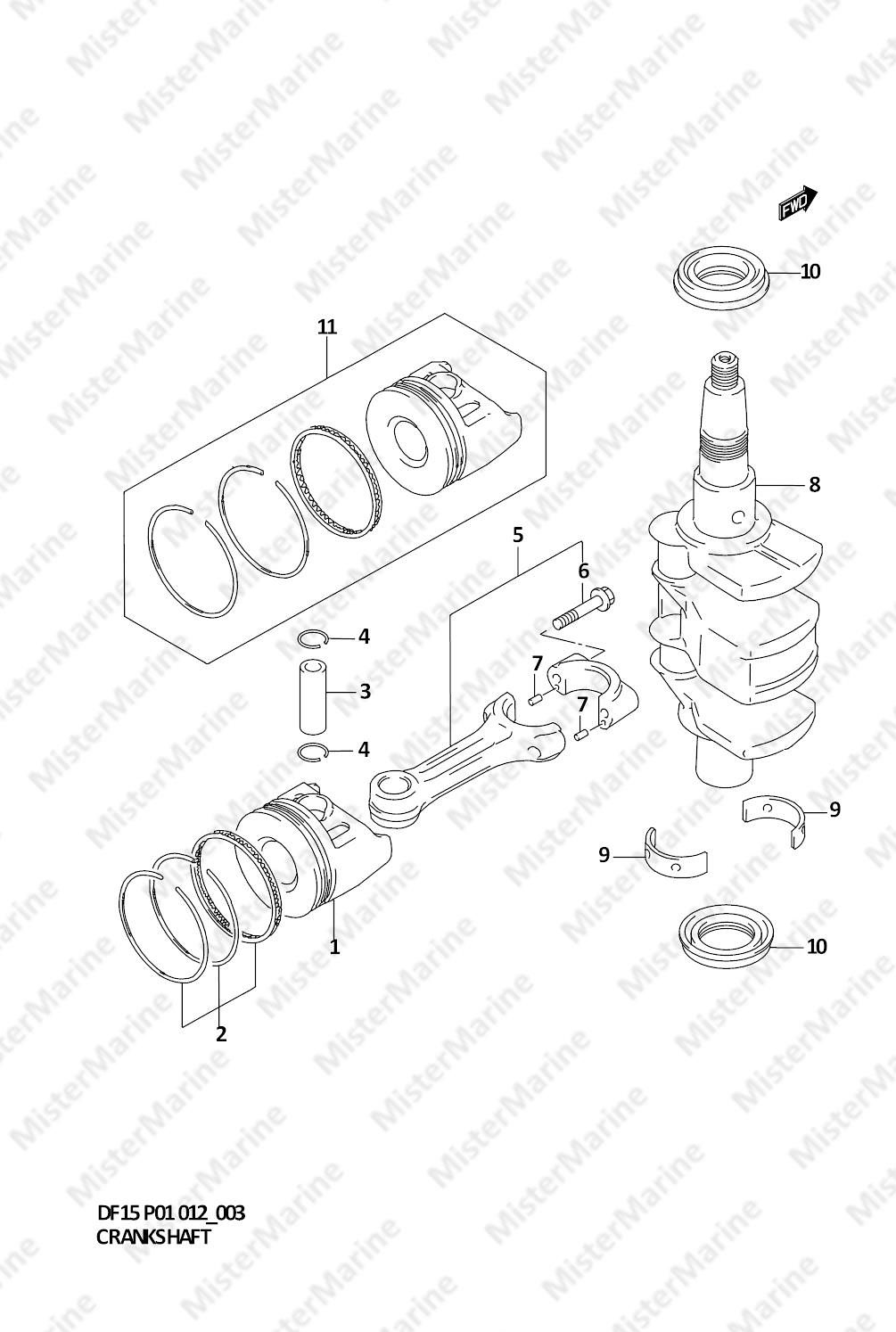 FIG.3 (1-B-4) CRANKSHAFT