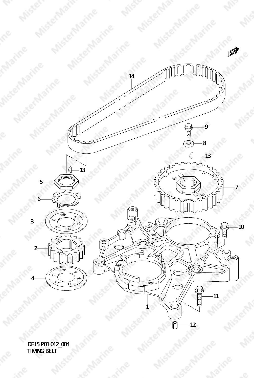 FIG.4 (1-B-5) TIMING BELT