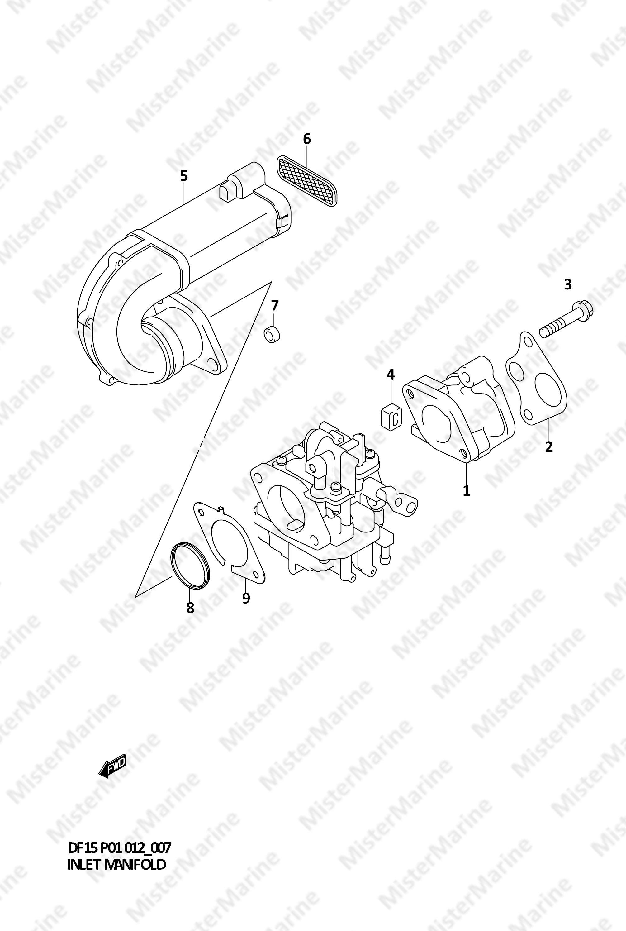 FIG.7 (1-B-8) INLET MANIFOLD