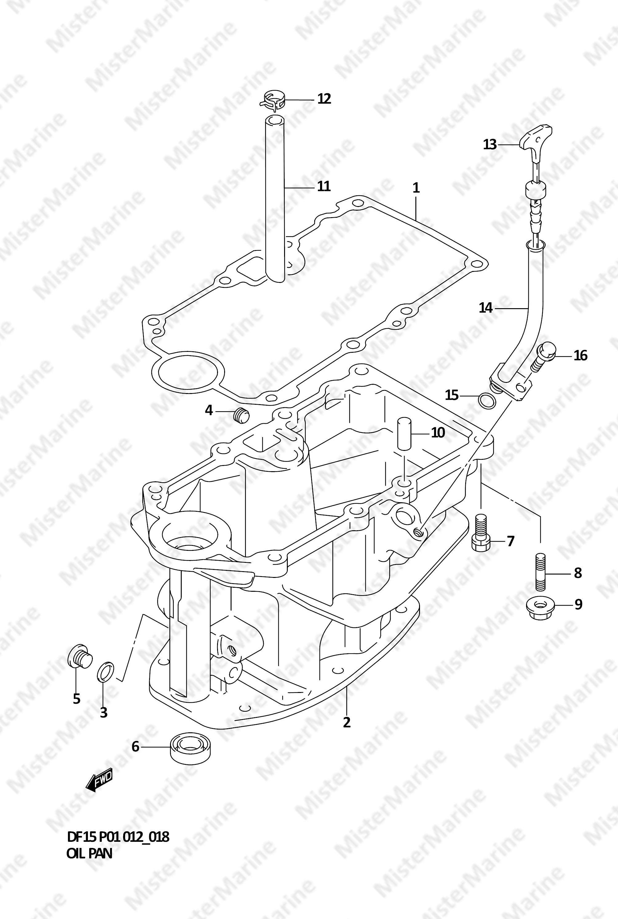 FIG.18 (1-C-7) OIL PAN