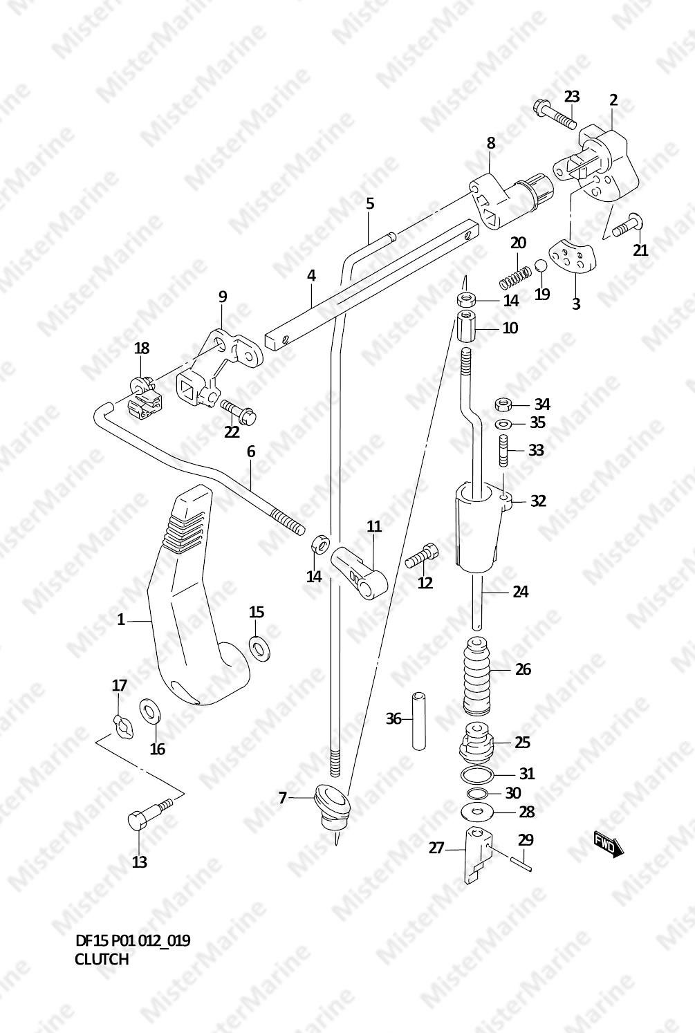 FIG.19 (1-C-8) CLUTCH (DF15 P01)