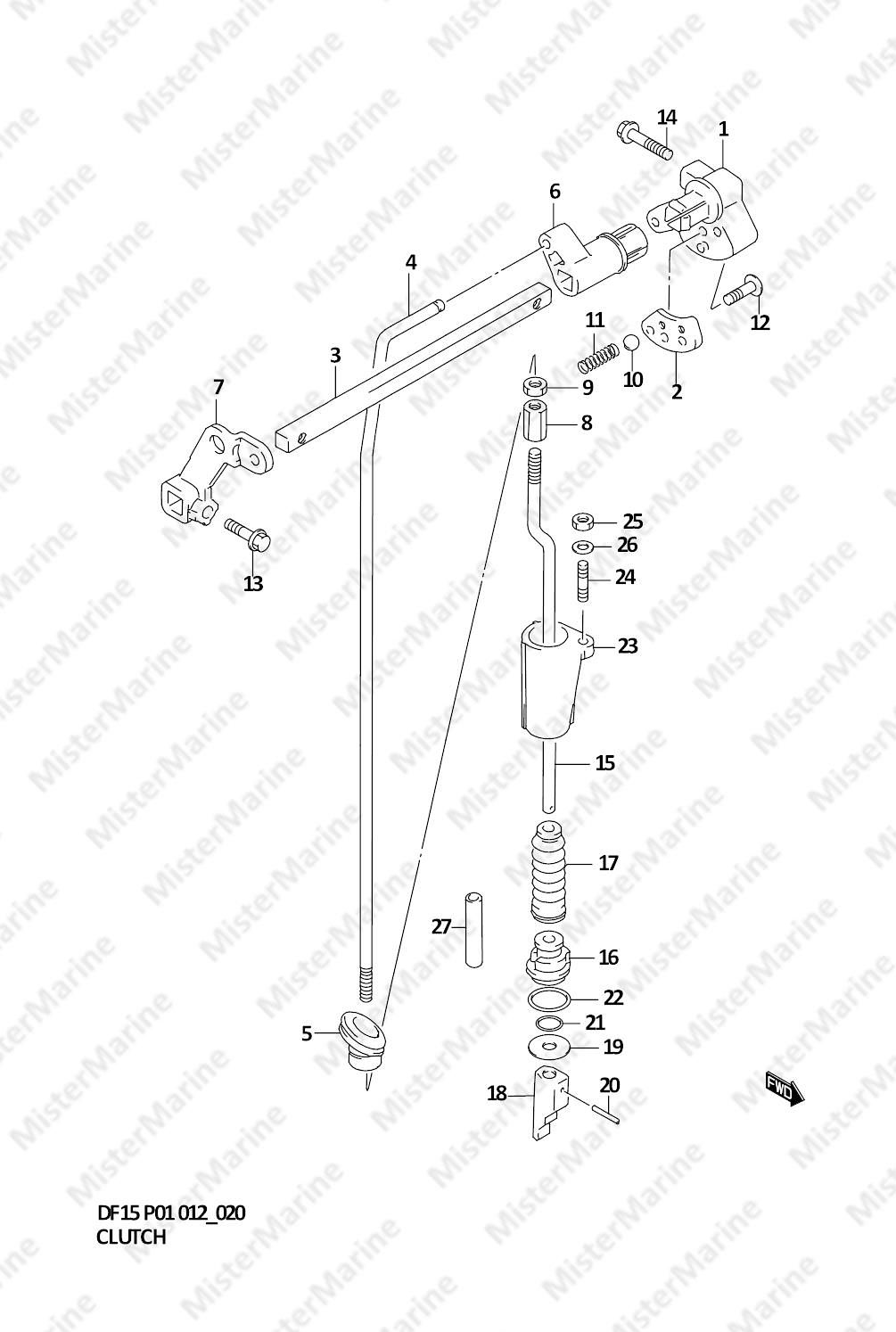 FIG.20 (1-C-10) CLUTCH (DF15R P01)