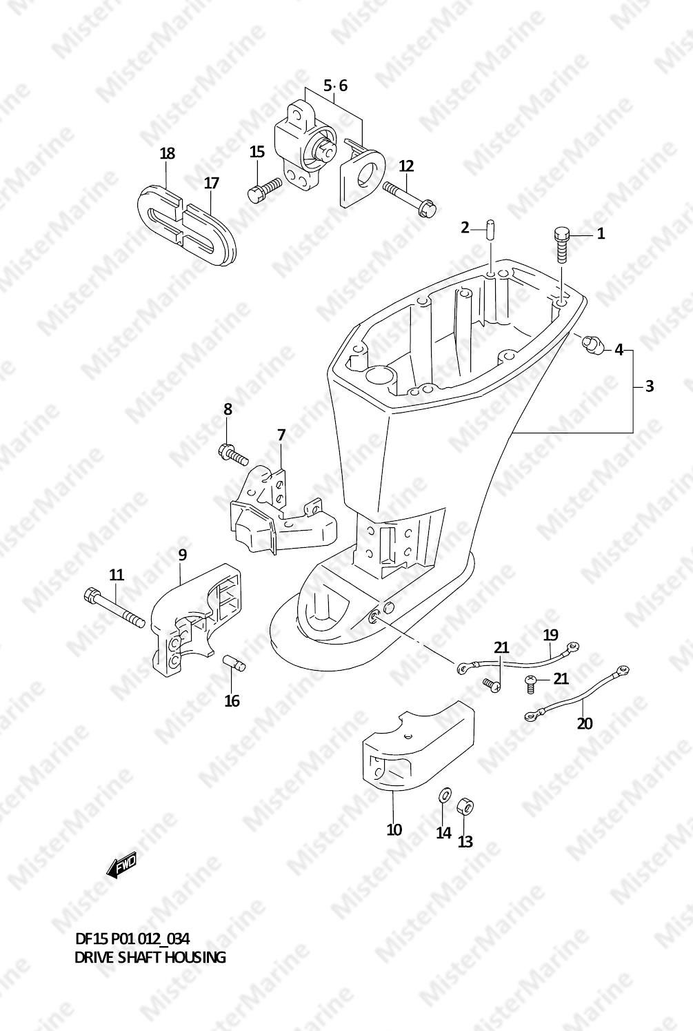 FIG.34 (1-D-13) DRIVE SHAFT HOUSING