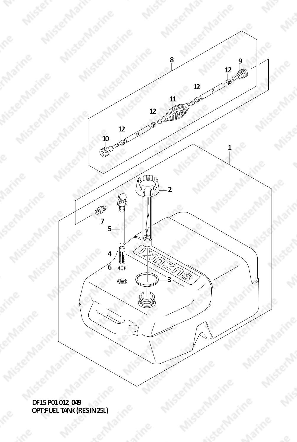 FIG.49 (1-F-4) OPT:FUEL TANK (RESIN 25L) (DF15 P01)