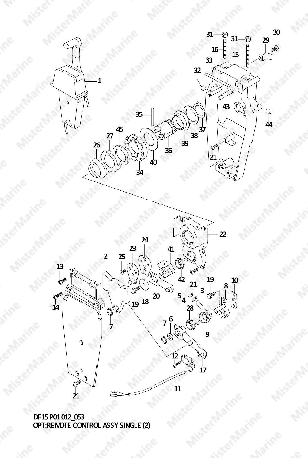 FIG.53 (1-F-10) OPT:REMOTE CONTROL ASSY SINGLE (2)