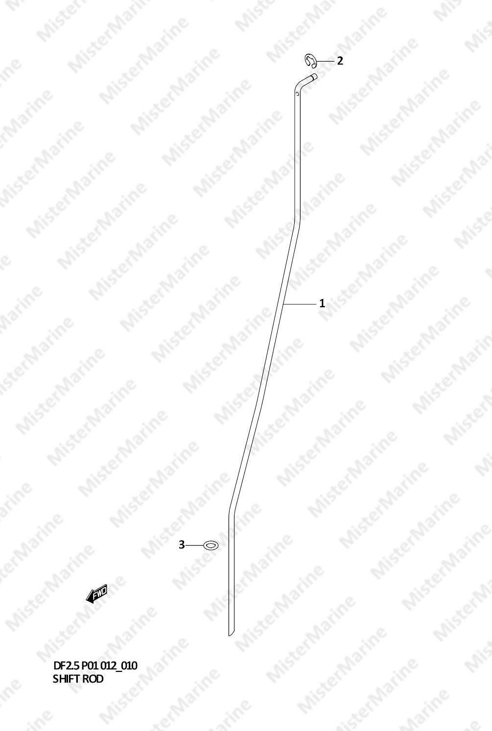 FIG.10 (1-B-11) SHIFT ROD