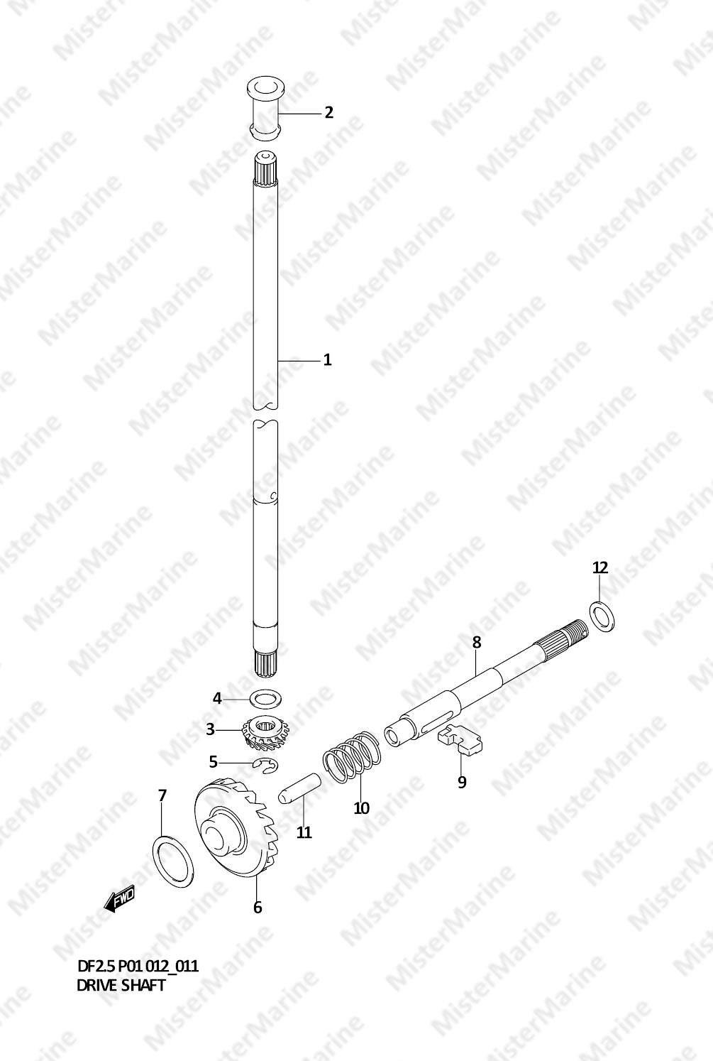 FIG.11 (1-B-12) DRIVE SHAFT